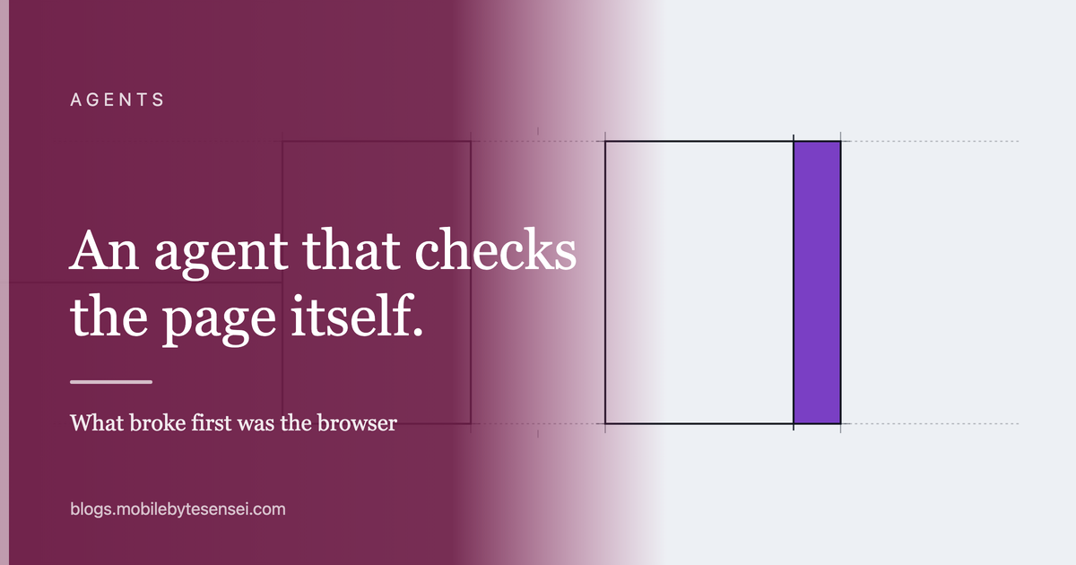 A real browser window attached by a wire, beside an identical window refused at a wall