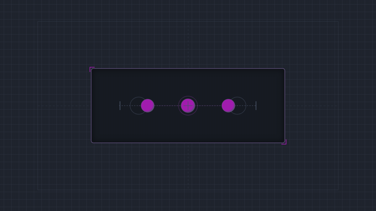 Three small labelled-free nodes sit in a row inside an outlined container. The container's outline brightens, and the three nodes slide together and fuse into ONE larger node — their separate outlines