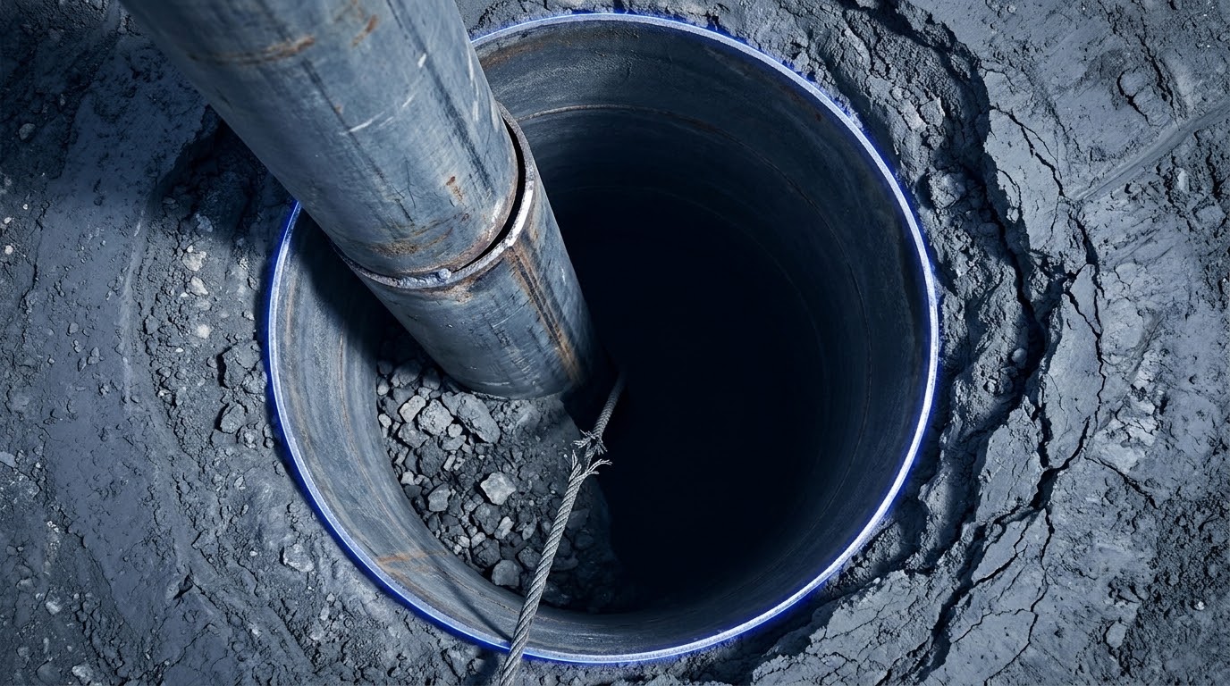 An open borehole, which can only answer by going back down into a formation that has moved