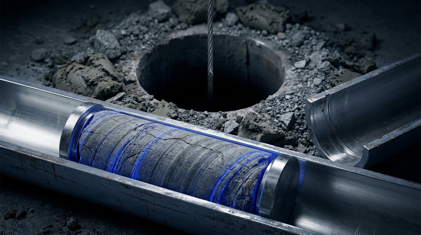 A sealed core, and the borehole you would otherwise have to go back down