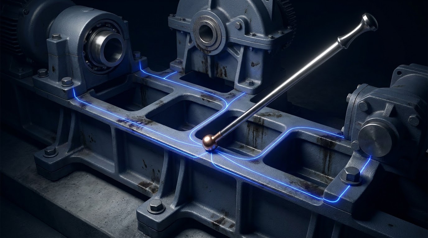 A contact point on the frame, which is bolted to everything